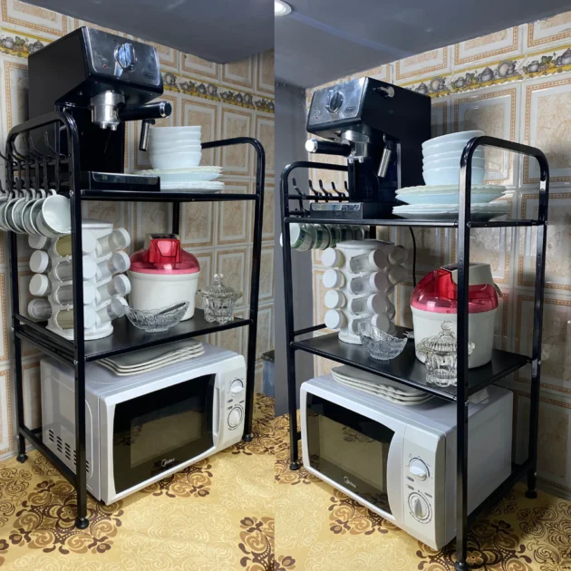 support micro ondes 2etages